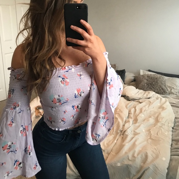 cute shoulderless tops